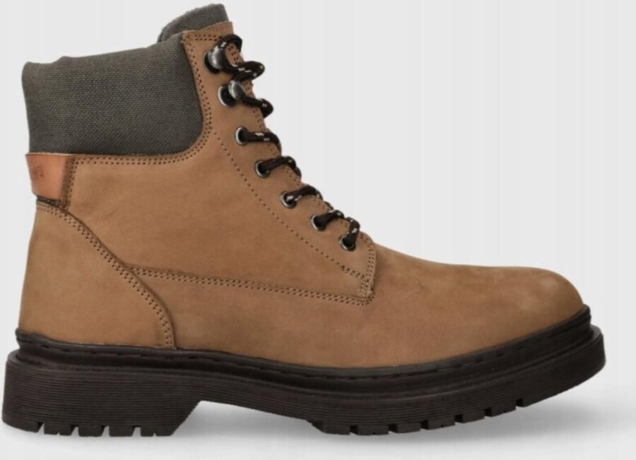 Pepe Jeans Harry Bootschoenen Bruin Leren Bovenlaag