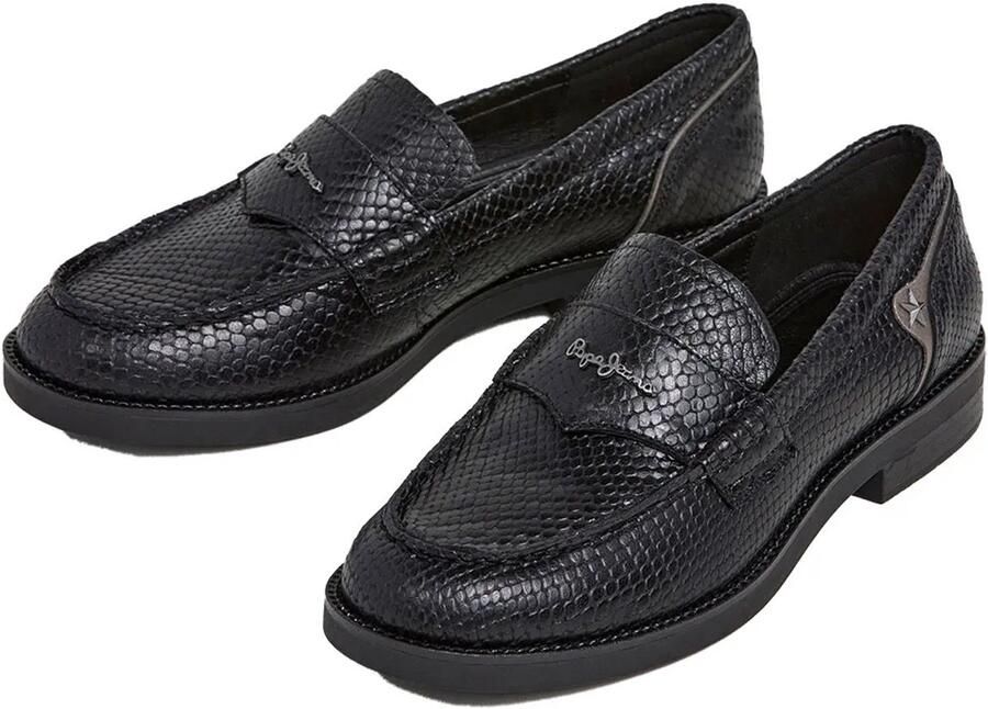 Pepe Jeans Judy Snake Loafers Zwart Vrouw