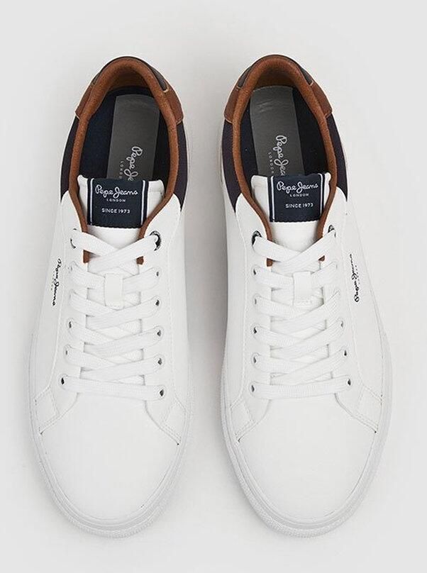 Pepe Jeans Heren Schoenen Klassieke Stijl White Heren - Foto 3