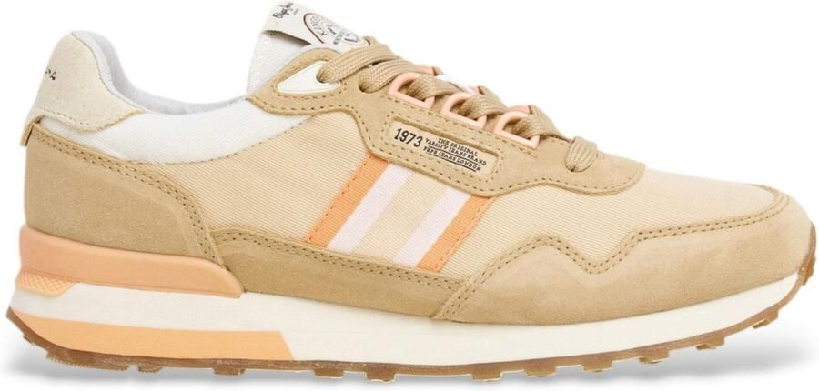 Pepe Jeans Kingston Heritage beige peil sportschoenen