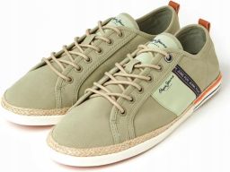Pepe Jeans Lage Groene Sneaker Vetersluiting
