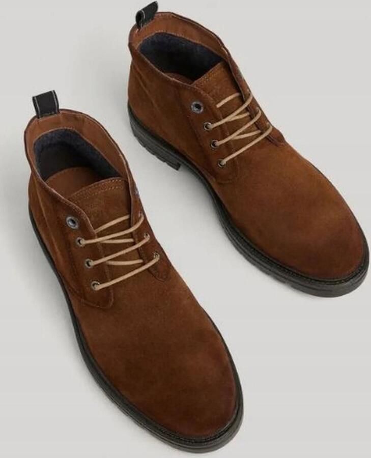 Pepe Jeans Leren Halfschoenen Bruin Veters Heren - Foto 2