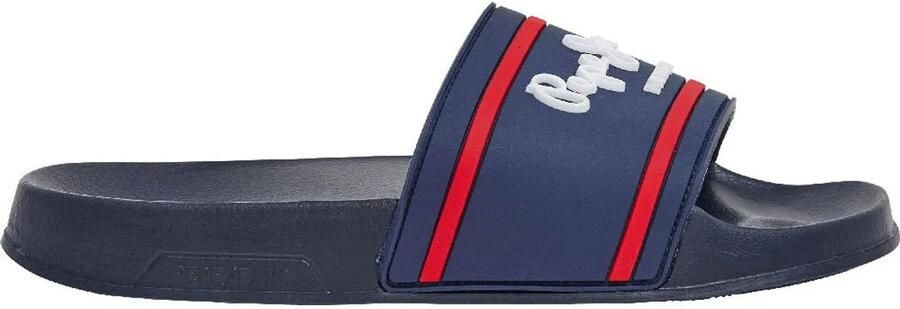 Pepe Jeans Logo Slippers Blauw