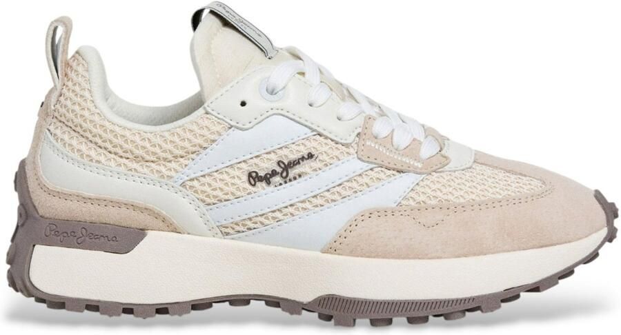 Pepe Jeans Lucky Gebreide beige pantoffels