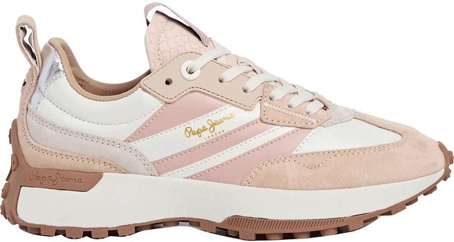 Pepe Jeans Lucky Original Schoenen Beige Wit Vrouw