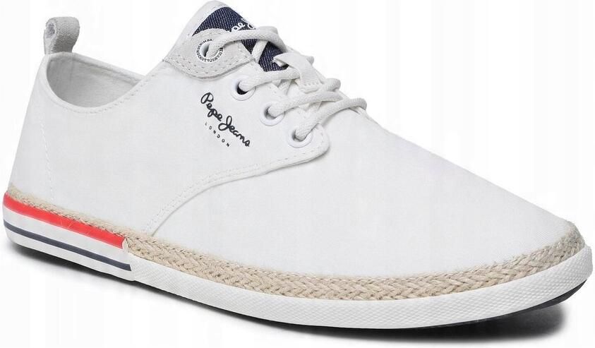 Pepe Jeans Maoui Sportschoenen Witte Kleur Textiele Materialen