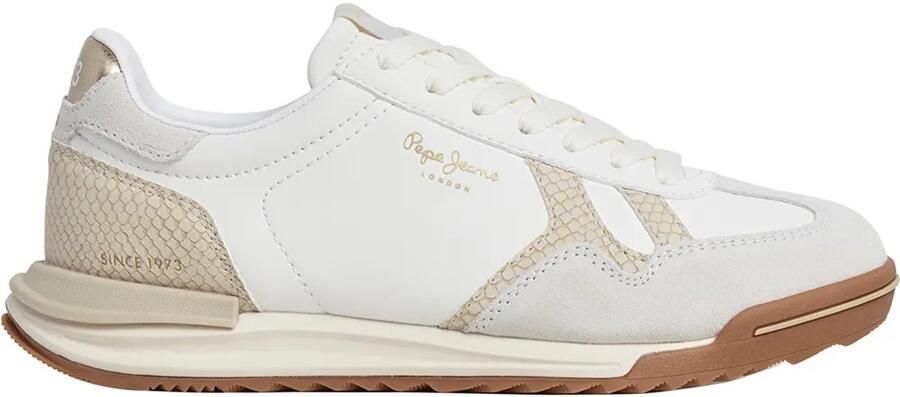Pepe Jeans Marvin Snake Schoenen Wit Vrouw