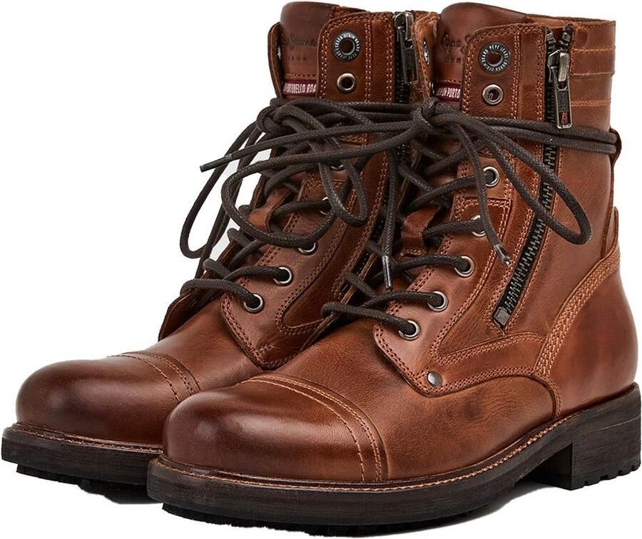 Pepe Jeans Melting Combat Laarzen Tobacco Dames - Foto 3