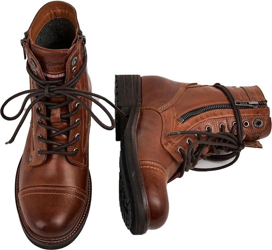 Pepe Jeans Melting Combat Laarzen Tobacco Dames - Foto 2