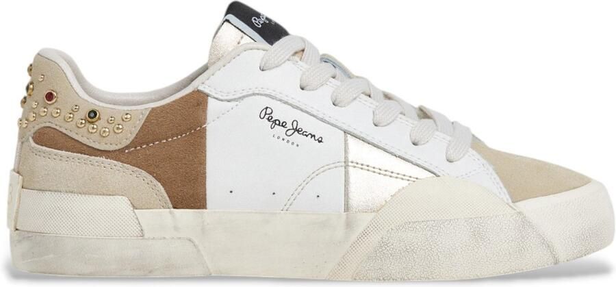 Pepe Jeans Milan Crystal Leather Sneakers