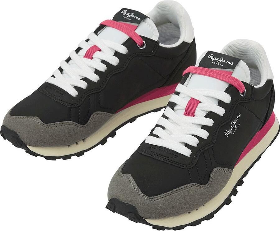 Pepe Jeans Natch serie Dames Sportieve Schoenen Lage Sneakers Zwart - Foto 3