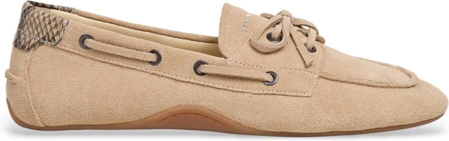 Pepe Jeans Noa Star beige leren schoenen