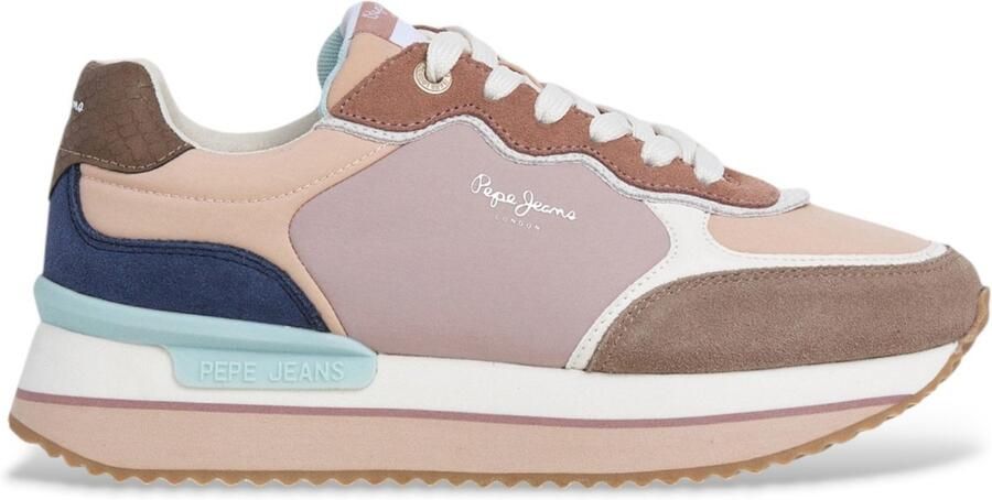 Pepe Jeans Sneakers laag 'Rusper Combi W' bruin rosa wit