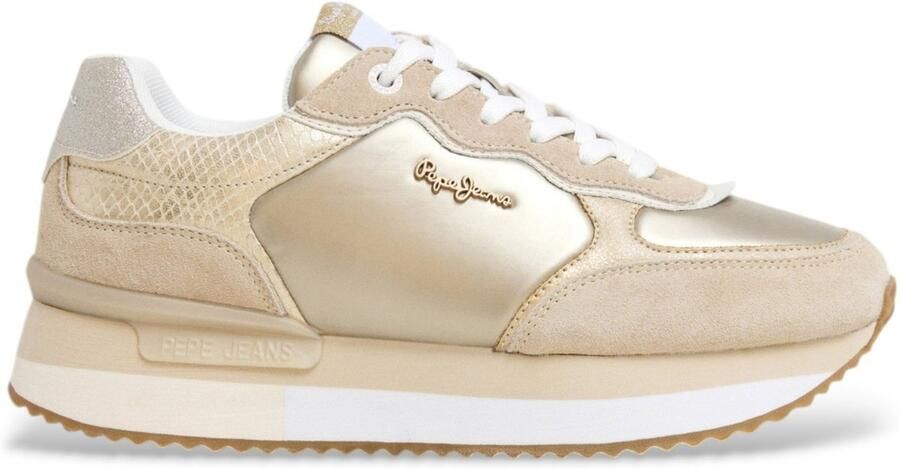 Pepe Jeans Sneaker Rusper Shine Beige Goud BEIGE