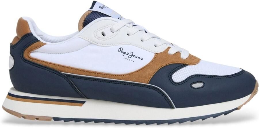 Pepe Jeans Sneakers laag 'BEXLEY ROAD' donkerbeige navy wit