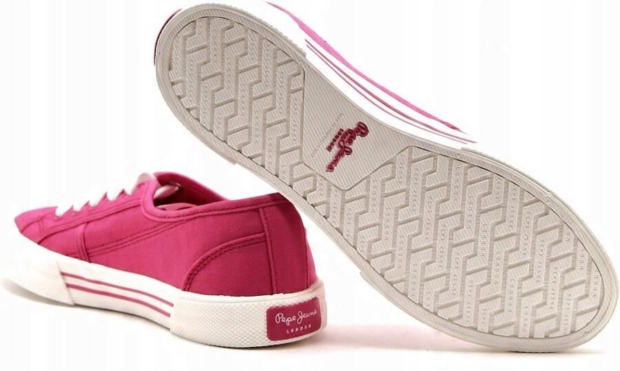 Pepe Jeans Dames Sneakers Roze Materiaal Vetersluiting