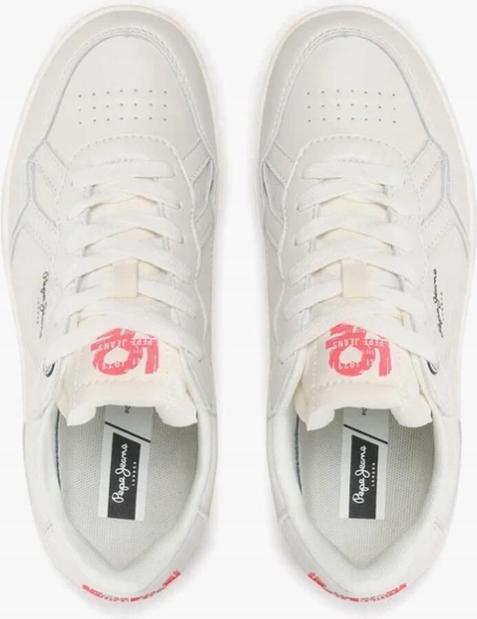 Pepe Jeans Kore Love Dames Sportschoenen Wit Leren Bovenmateriaal - Foto 2