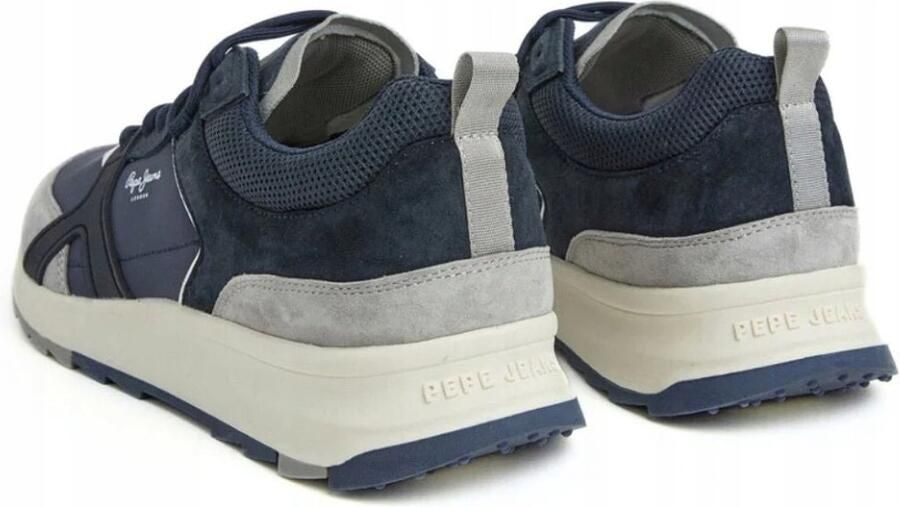 Pepe Jeans Serie Sportieve Heren Schoenen Leer Blauw