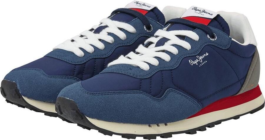 Pepe Jeans Serie Sportieve Schoenen Laag Veters Blauw - Foto 3