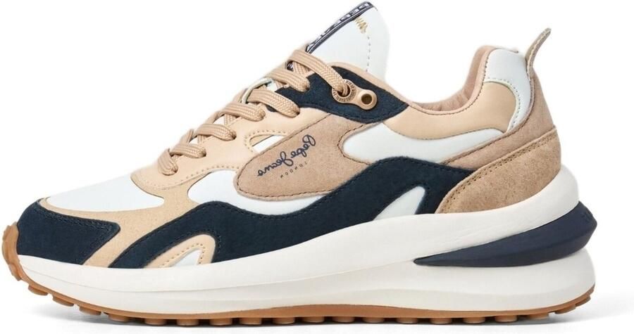 Pepe Jeans Sneakers laag 'Winslow Earth' beige marine offwhite