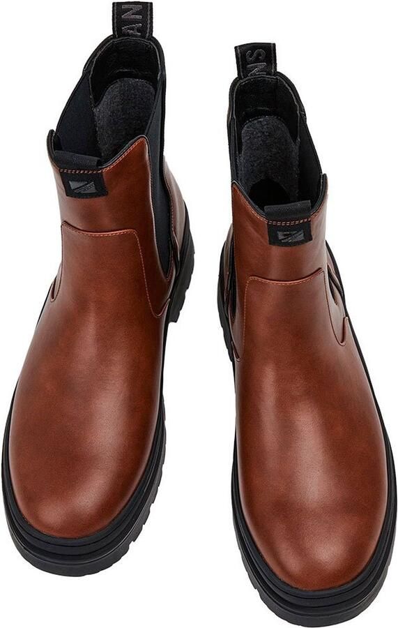 Pepe Jeans Mannelijke Bruine Chelsea Boots Instap Sluiting - Foto 5