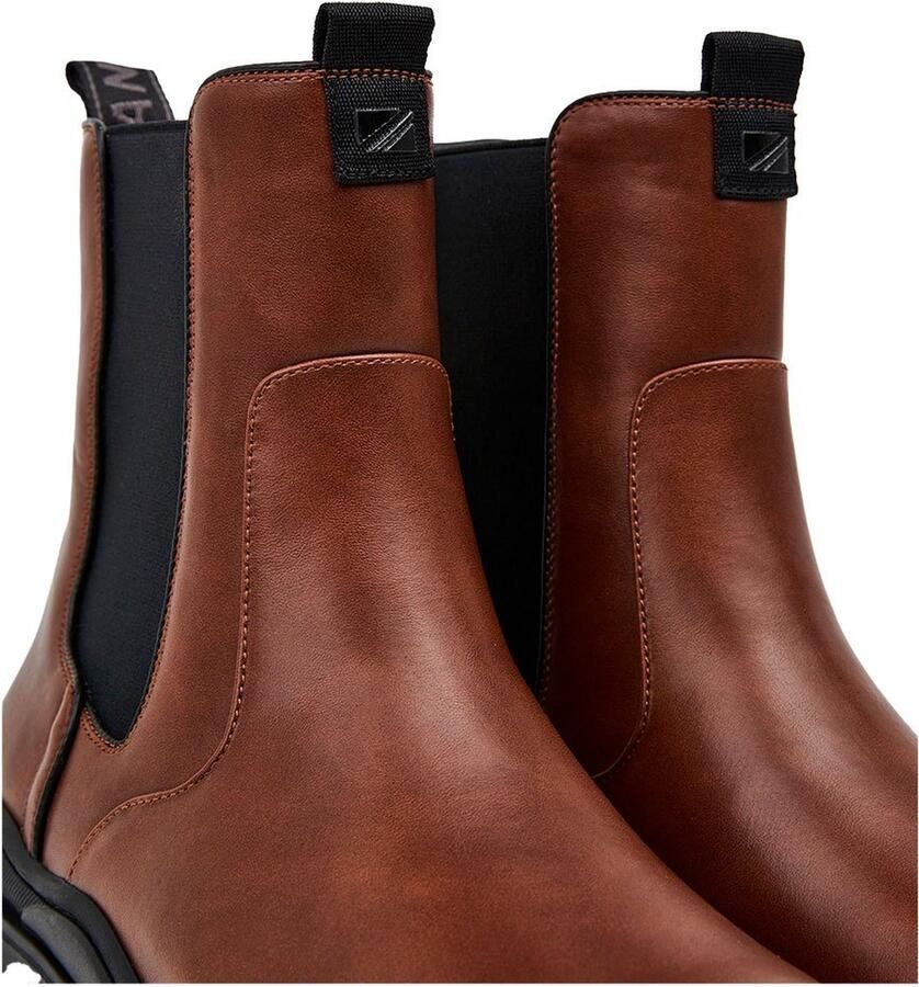 Pepe Jeans Mannelijke Bruine Chelsea Boots Instap Sluiting - Foto 3