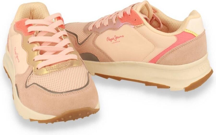 Pepe Jeans Sportieve Schoenen Roze Leer en Textiel - Foto 5