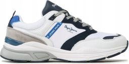 Pepe Jeans Sportieve Schoenen Lage sneakers Witte kleur Vetersluiting