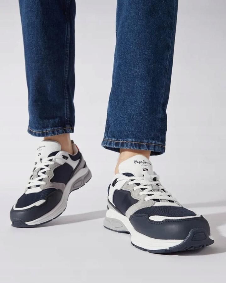 Pepe Jeans Sportschoenen Blauw Veters