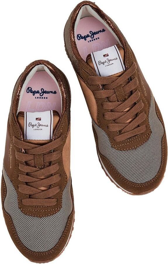 Pepe Jeans Serie Sportschoenen Bruin Vetersluiting Logo - Foto 3