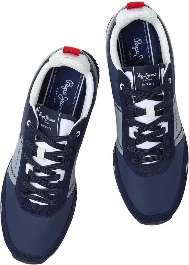 Pepe Jeans Tour Transfer Sportschoenen Granat Leer - Foto 3