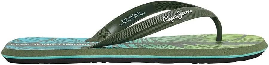 Pepe Jeans Whale Palm Slippers Groen Man