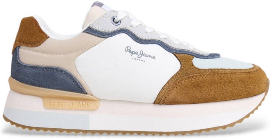 Pepe Jeans Rusper Class veelkleurige leren sportschoenen