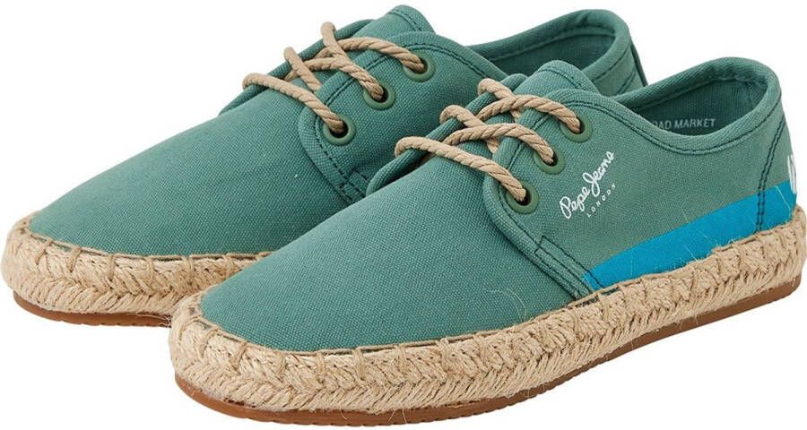 Pepe Jeans Tourist Lace Espadrilles Groen