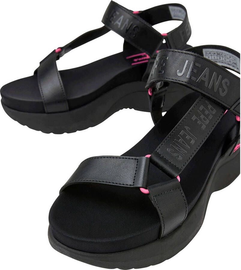 Pepe Jeans Venus Ace Sandalen Met Sleehak Zwart Vrouw