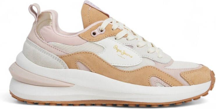 Pepe Jeans Winslow Urban Beige Leren Sneakers