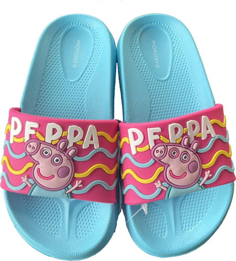 Peppa Pig 3D Slippers Blauw Roze