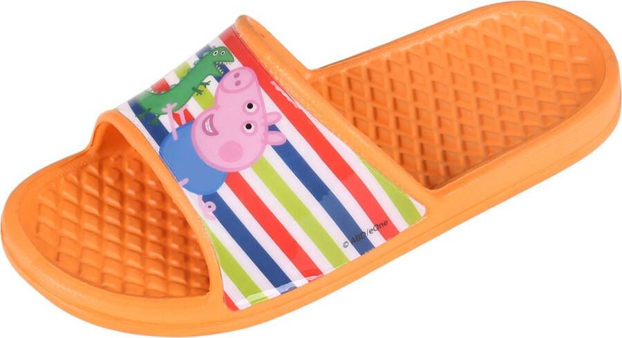 Peppa Pig George Jongens oranje lichtgewicht teenslippers