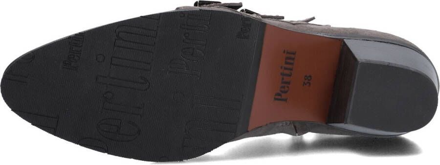 Pertini 12368 Enkellaarsjes Enkelboots met rits Dames Grijs