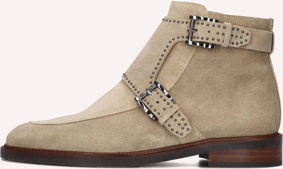 Pertini 13476 Enkellaarsjes Enkelboots met rits Dames Beige