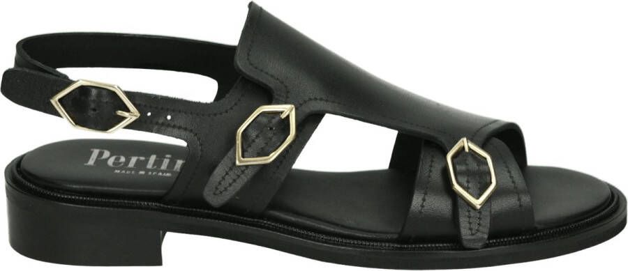 Pertini 251W32880D1~CESAR~~~~~~~~~~~~~ Platte sandalen Zwart
