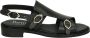 Pertini 251W32880D1~CESAR~~~~~~~~~~~~~ Platte sandalen Zwart - Thumbnail 1