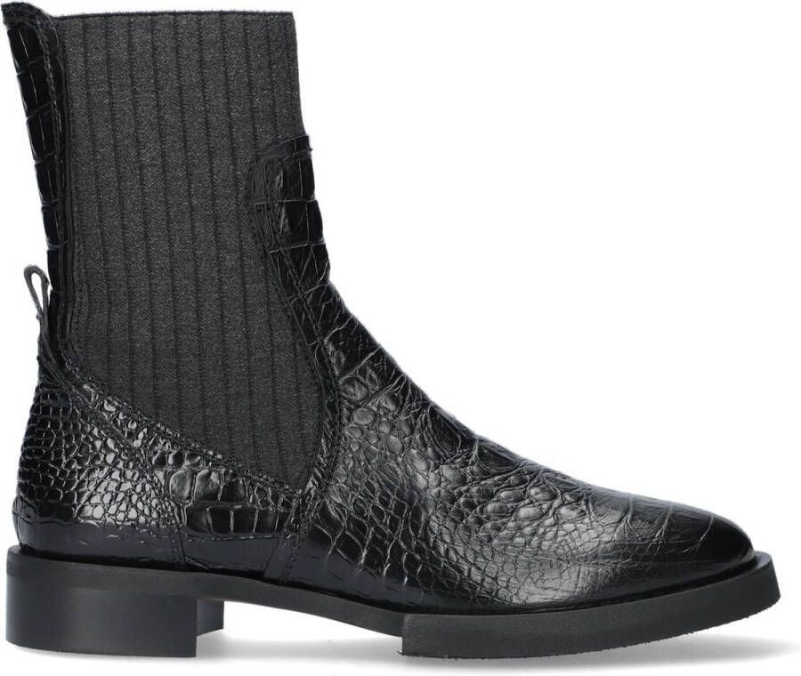 PERTINI Enkellaarsjes Dames 32068 Maat: 37 Materiaal: Suède Kleur: Zwart - Foto 8