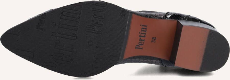 PERTINI Enkellaarsjes Dames 30961 Maat: 38 Materiaal: Leer Kleur: Zwart - Foto 2