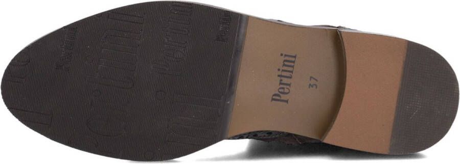 Pertini 32068 Enkellaarsjes Enkelboots met rits Dames Bruin