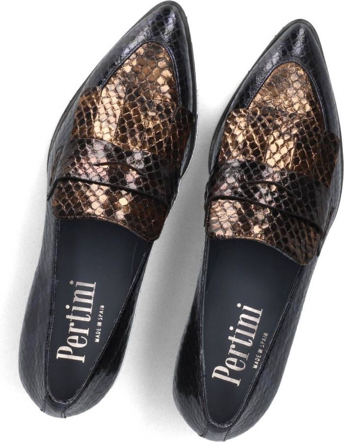 PERTINI Instappers Dames 32542 Maat: 38 Materiaal: Leer Kleur: Blauw - Foto 2