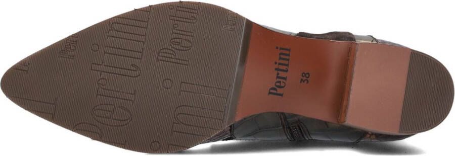 Pertini 32709 Enkellaarsjes Enkelboots met rits Dames Brons
