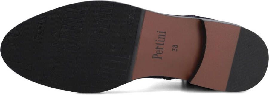 Pertini 32848 Enkellaarsjes Enkelboots met rits Dames Blauw