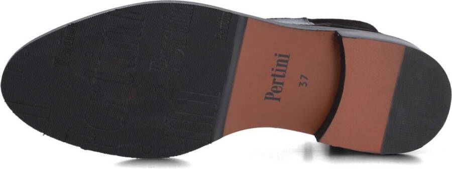 Pertini 32848 Enkellaarsjes Enkelboots met rits Dames Zwart