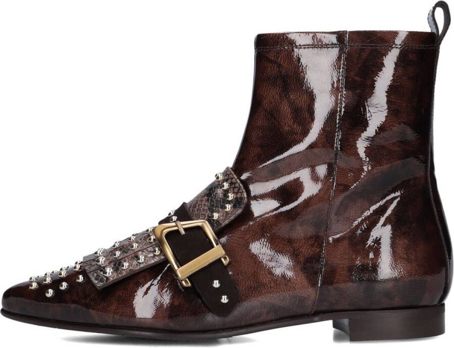 PERTINI Enkellaarsjes Dames 33118 Maat: 37 Materiaal: Lakleer Kleur: Bruin - Foto 8